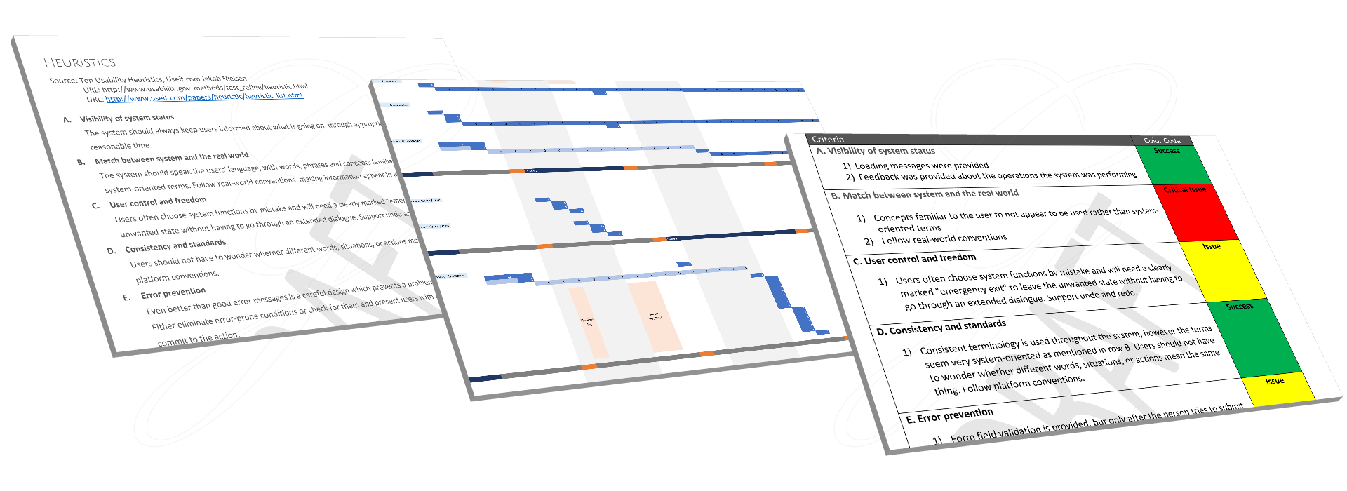 Screen Captures of example project: Conservation App - Usability Research