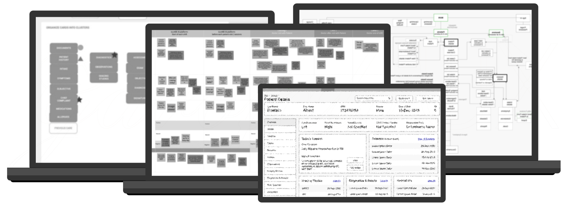 Screen Captures of example project: Medical SaaS Platform